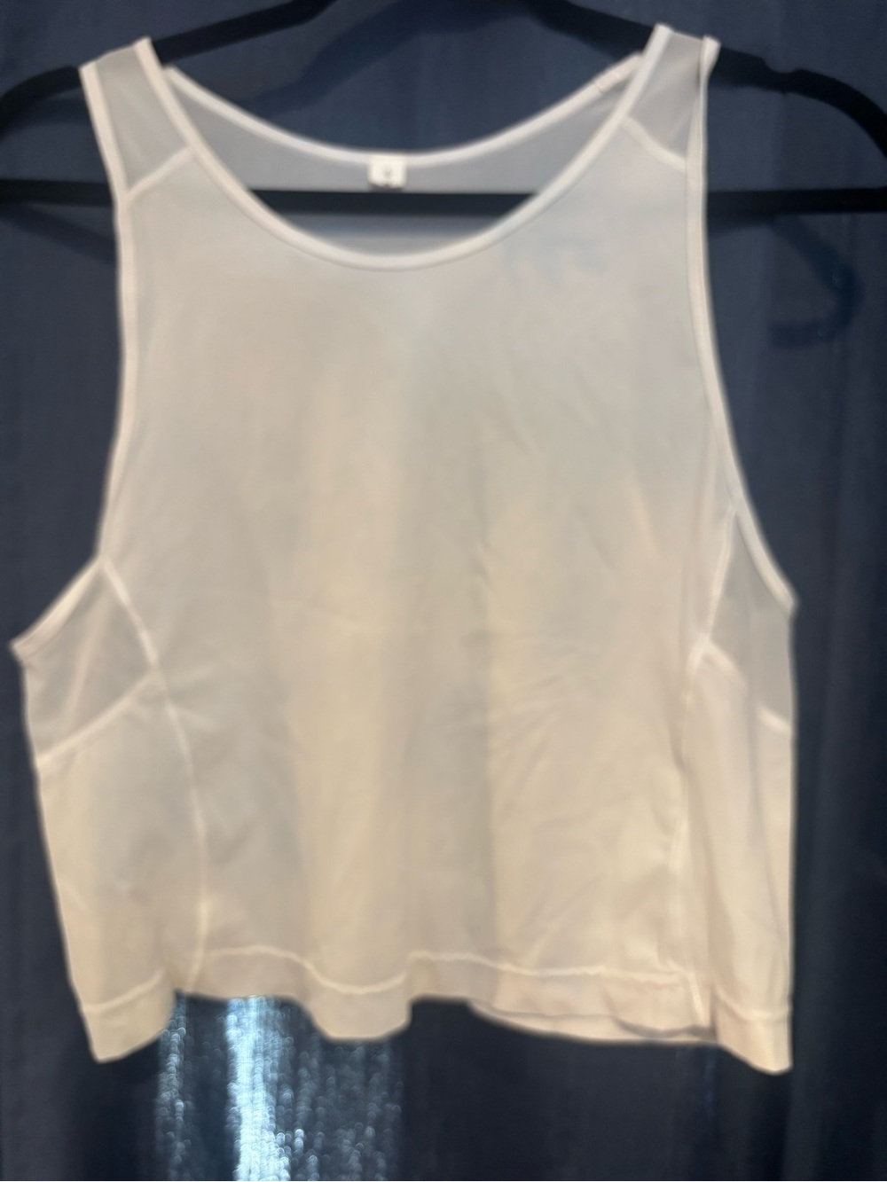 lululemon athletica White Scoop-Neck Athletic Tank